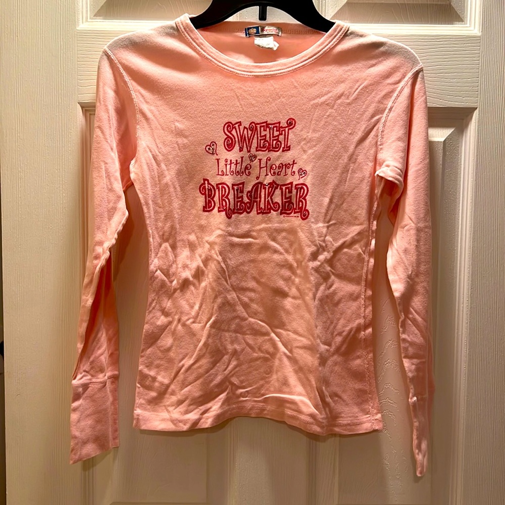 NWOT Bejeweled Sweet Little Heart Breaker L/S Shirt